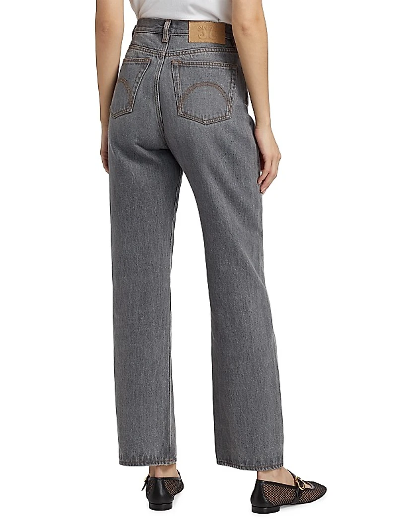 Marengo Sayula High-Rise Straight-Leg Jeans