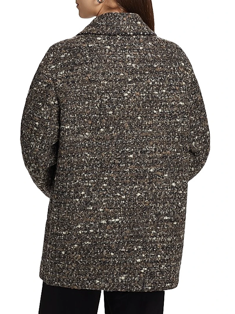 Marit Hunny Tweed Single-Breasted Blazer
