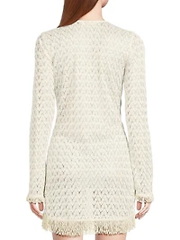 Cassie Fringed Chevron Minidress