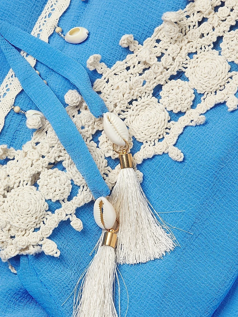 Nikolai Tasseled Open Caftan