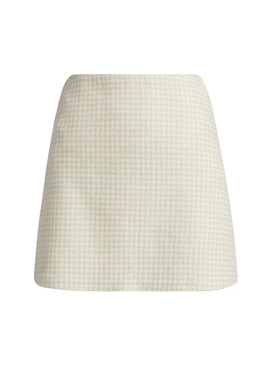 Caetana Houndstooth Miniskirt
