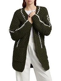 Origen Cocoon Merino Wool Oversized Cardigan
