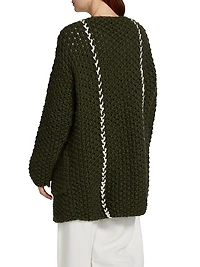 Origen Cocoon Merino Wool Oversized Cardigan