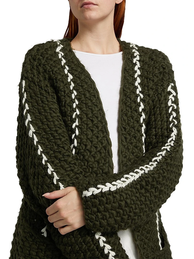 Origen Cocoon Merino Wool Oversized Cardigan