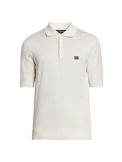Cotton Knit Polo Shirt