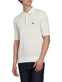 Cotton Knit Polo Shirt