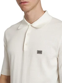 Cotton Knit Polo Shirt