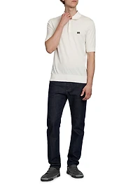 Cotton Knit Polo Shirt