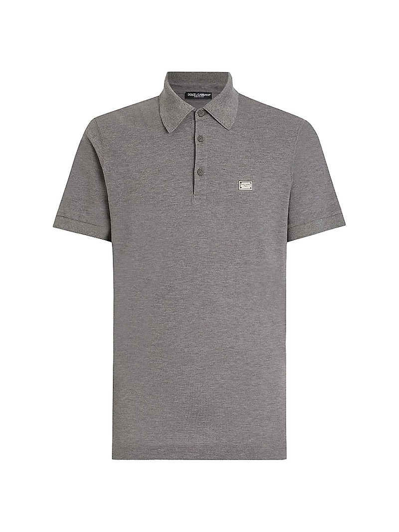 Pique Cotton Polo Shirt
