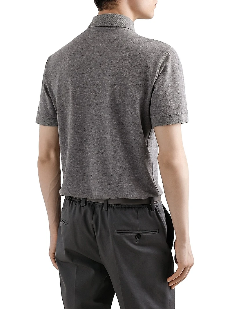 Pique Cotton Polo Shirt