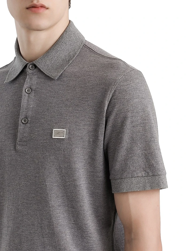 Pique Cotton Polo Shirt