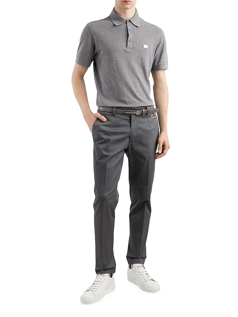 Pique Cotton Polo Shirt