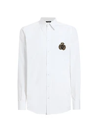 Crest Woven Cotton Shirt