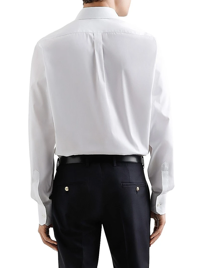 Crest Woven Cotton Shirt