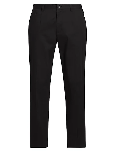 Slim-Fit Cotton Pants