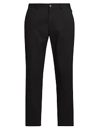 Slim-Fit Cotton Pants