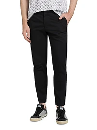 Slim-Fit Cotton Pants
