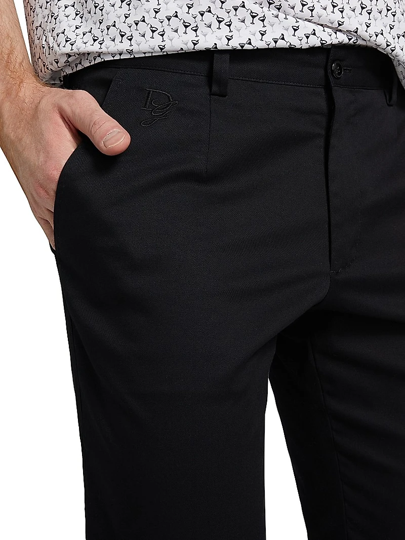 Slim-Fit Cotton Pants