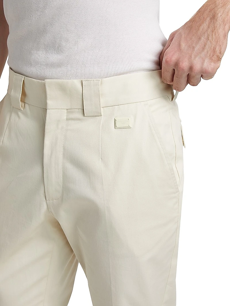 Stretch-Cotton Gabardine Trousers