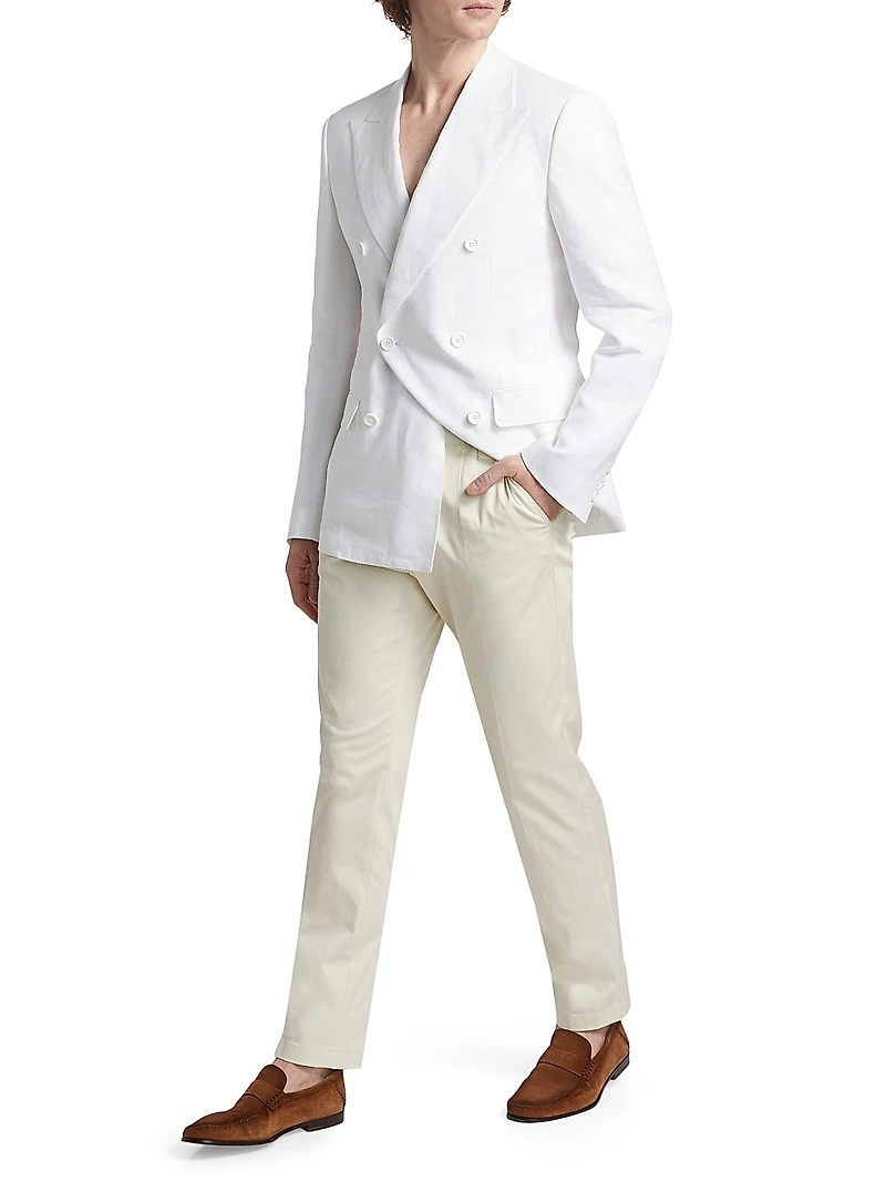 Stretch-Cotton Gabardine Trousers