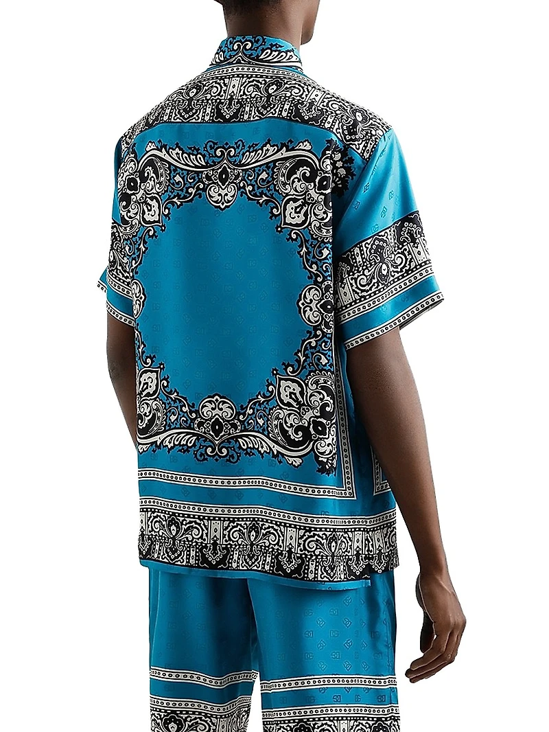 Logo Bandana Silk Shirt