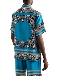 Logo Bandana Silk Shirt