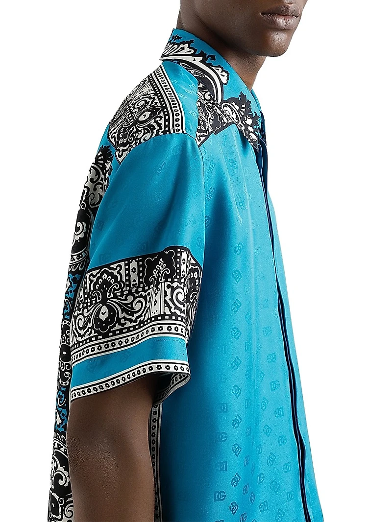 Logo Bandana Silk Shirt