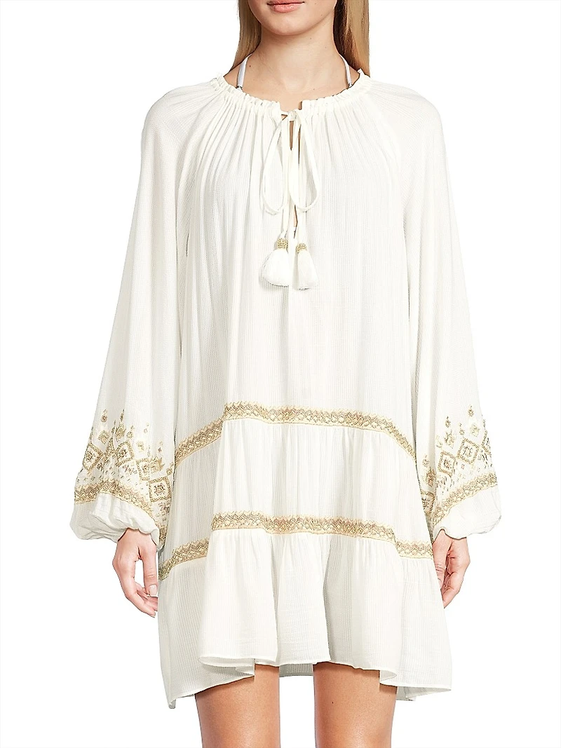 Nash Embroidered Minidress