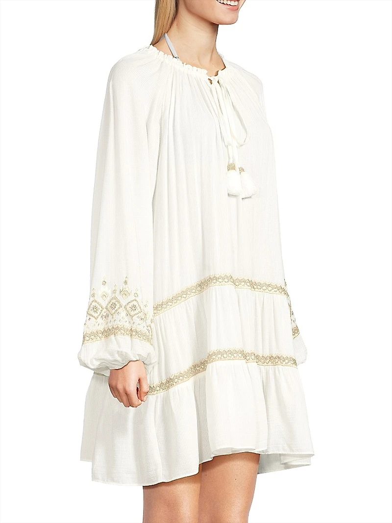 Nash Embroidered Minidress