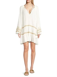 Nash Embroidered Minidress