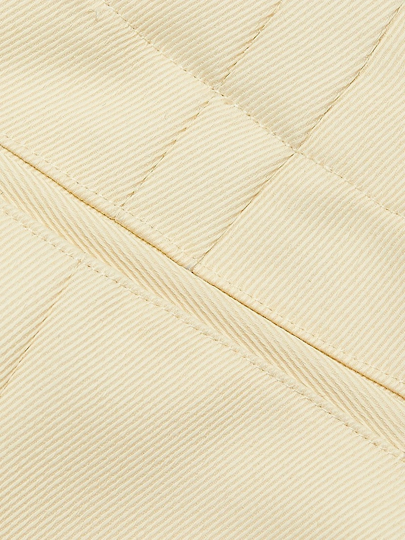 Wool Twill Split-Hem Straight-Leg Pants