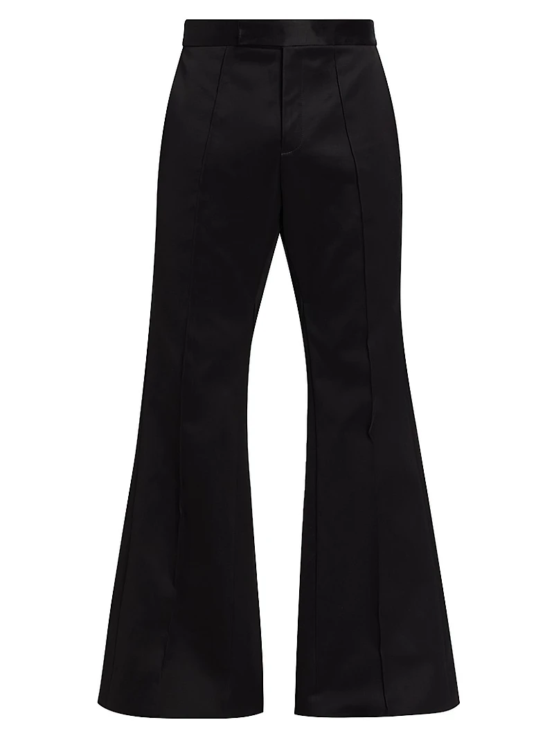 Satin Flare Trousers