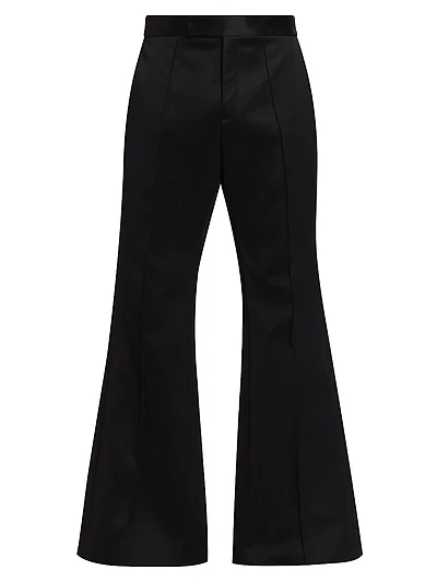 Satin Flare Trousers