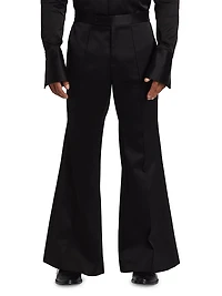 Satin Flare Trousers