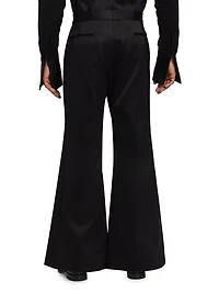 Satin Flare Trousers