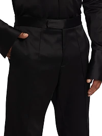 Satin Flare Trousers