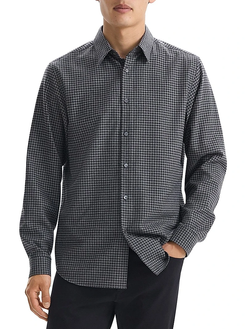 Irving Gingham Button-Up Shirt