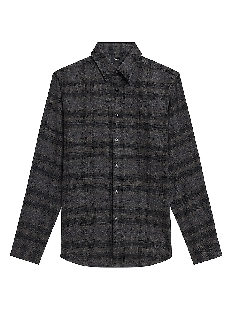 Irving Shadow Plaid Flannel Shirt