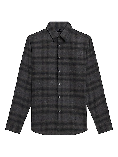 Irving Shadow Plaid Flannel Shirt
