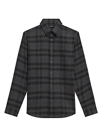 Irving Shadow Plaid Flannel Shirt