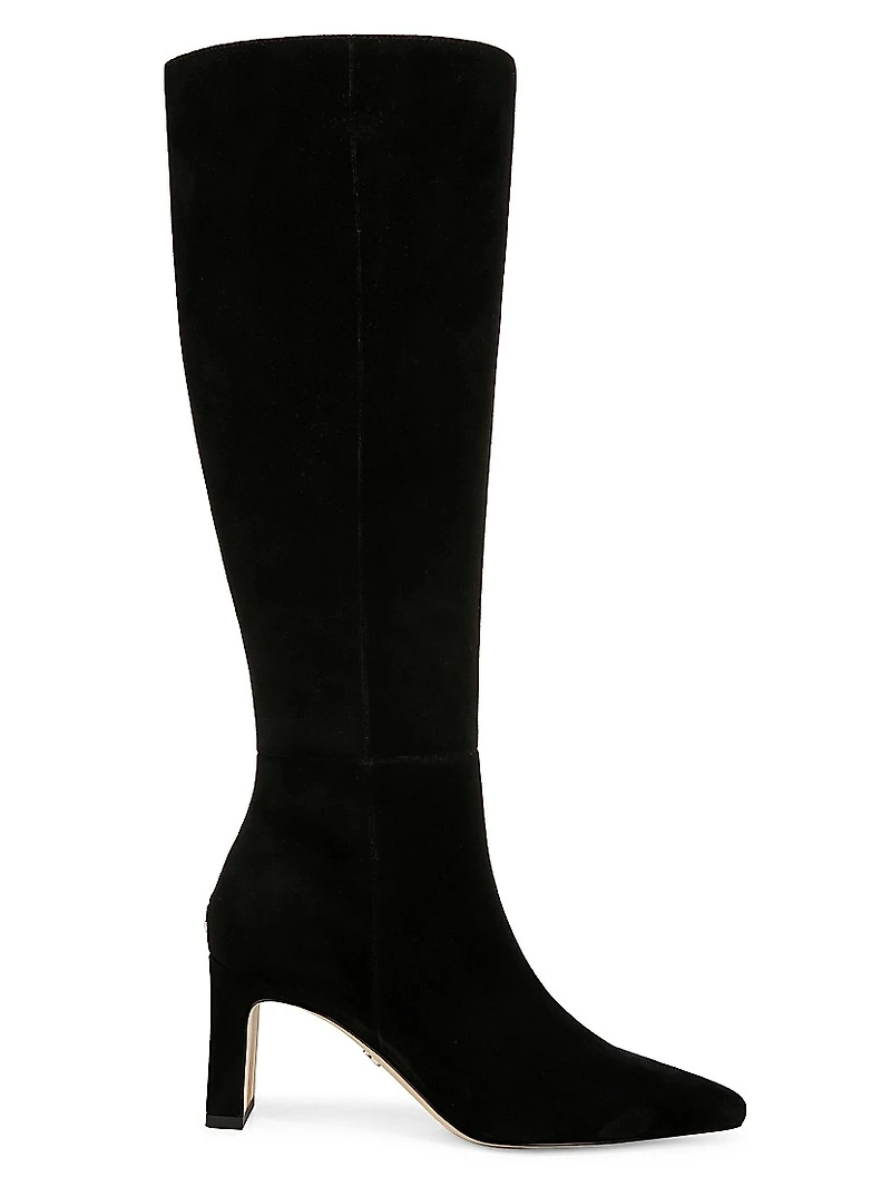 Sylvia 70MM Wide-Calf Suede Boots