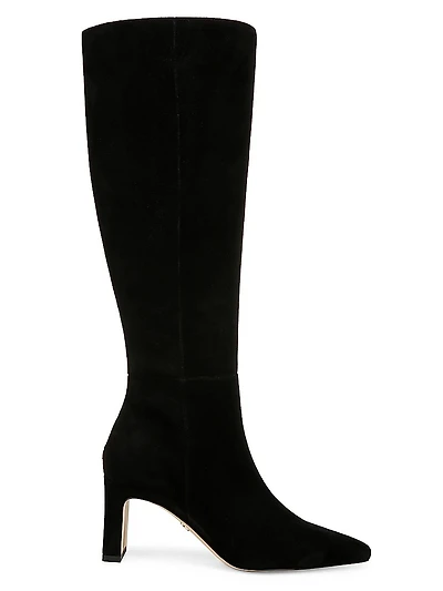 Sylvia 70MM Wide-Calf Suede Boots