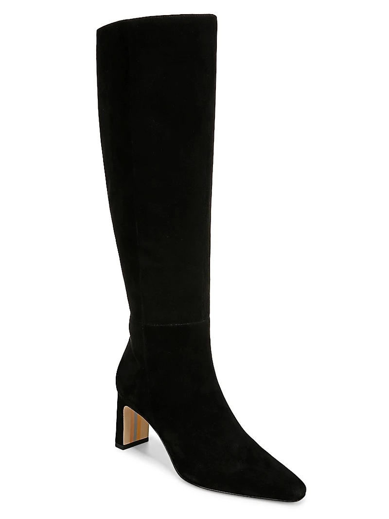 Sylvia 70MM Wide-Calf Suede Boots
