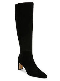 Sylvia 70MM Wide-Calf Suede Boots