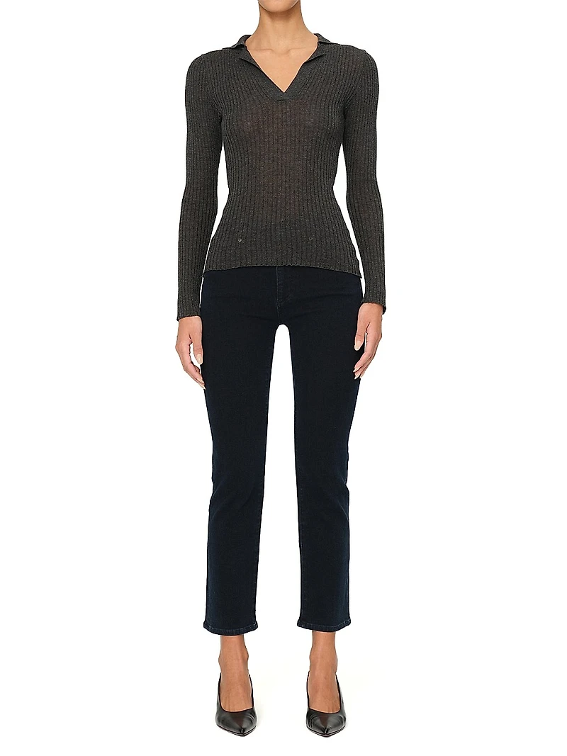 Mara Straight Mid Rise Instasculpt Ankle Jeans