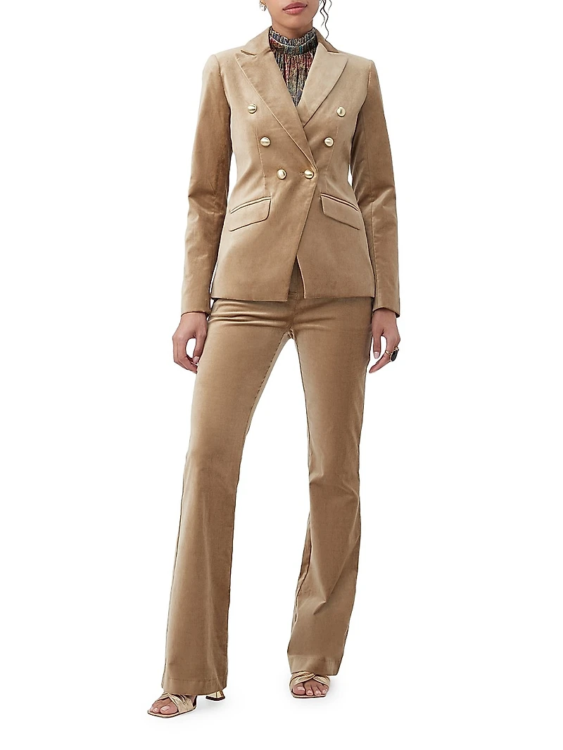 Westport Cotton-Blend Straight-Leg Pants
