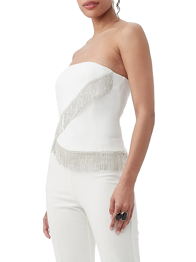 Aeris Asymmetric Fringe Top