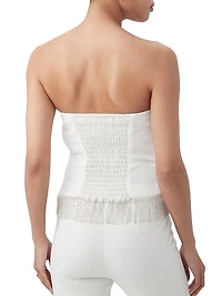 Aeris Asymmetric Fringe Top