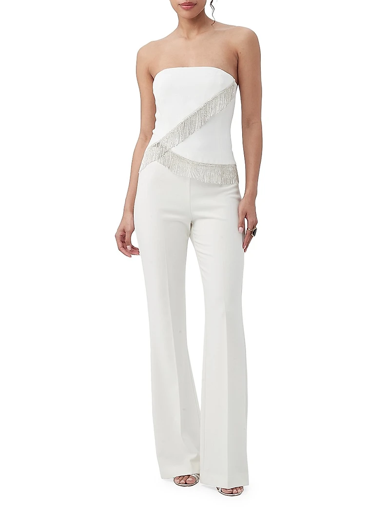 Aeris Asymmetric Fringe Top