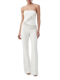 Aeris Asymmetric Fringe Top